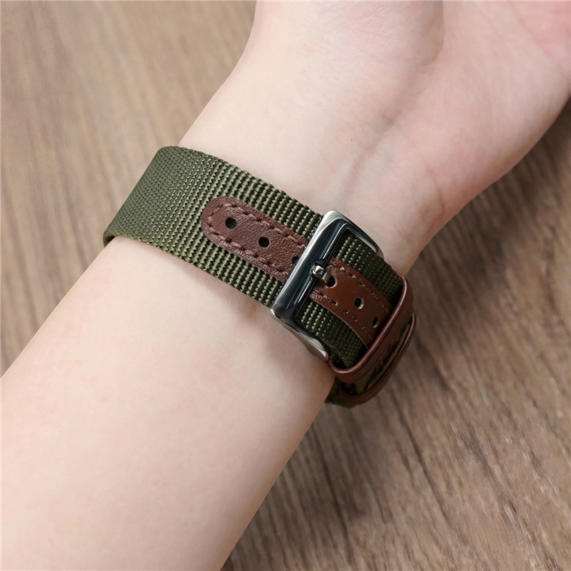 Nylon Ribbed Watch Band 20mm 2 - Suede Strap Watch 评论和价格