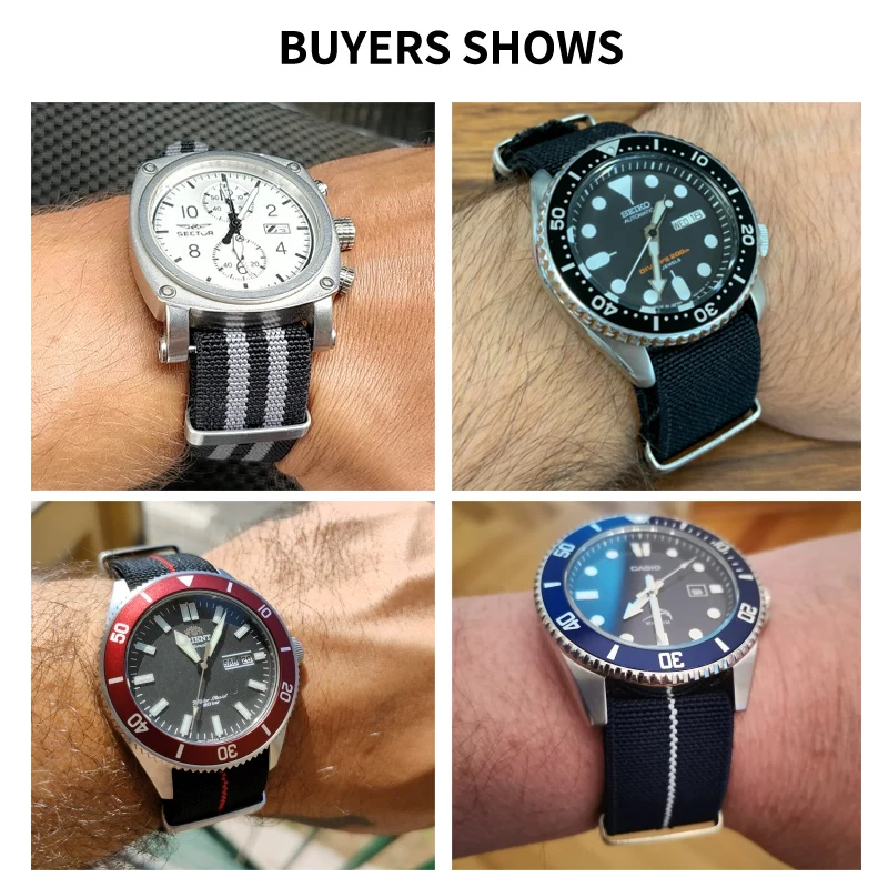 Nylon Soft Waterproof Watchban - Nato Strap Nylon 评论和价格