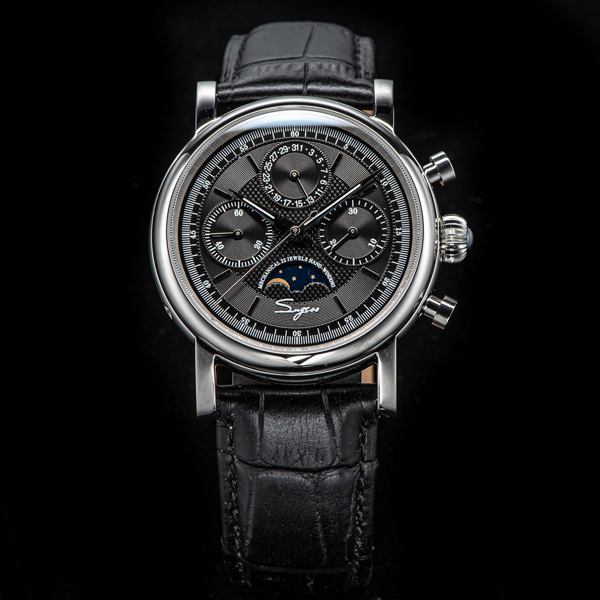 Sugess Pilot Chronograph Mecha - Omega Watch Constellation 评论和价格