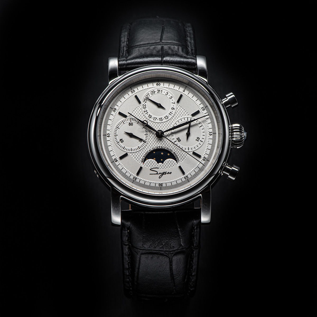 Sugess Pilot Chronograph Mecha - Omega Watch Constellation 评论和价格