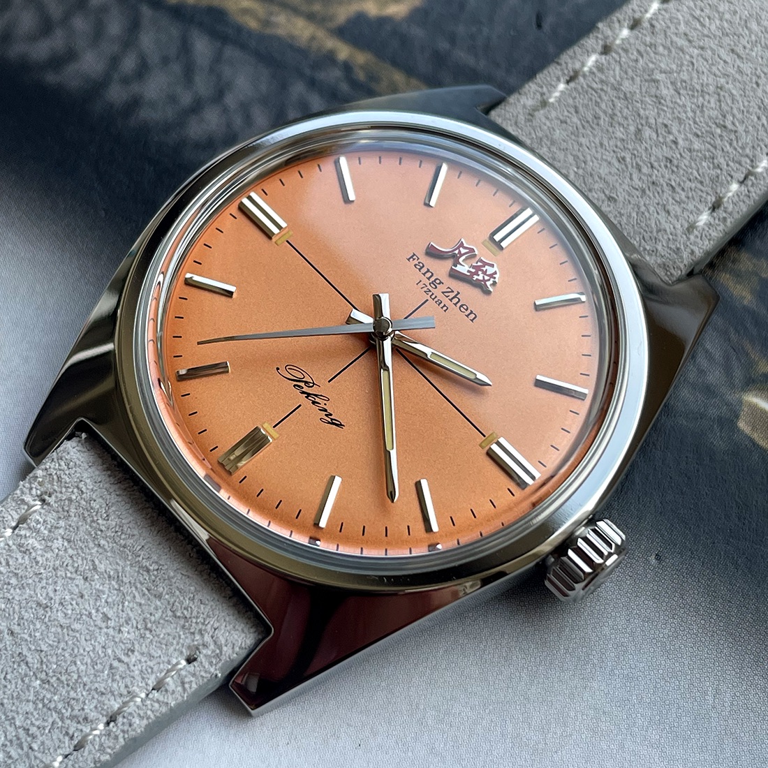 Merkur Watch Salmon Dial Watch - Omega Watch Constellation 评论和价格