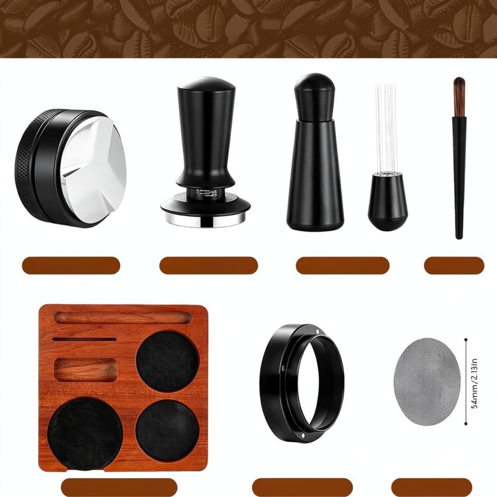 Sapele Espresso Tamper Station - Spring Bar Tool Set 评论和价格